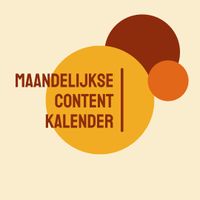 Maandelijkse contentkalender